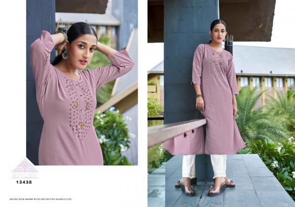 Kalaroop Riya Rayon Fancy Wear Designer Kurti Collection